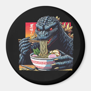 Drache isst Ramen Magnet