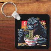 Drache isst Ramen Schlüsselanhänger (Vorderseite)