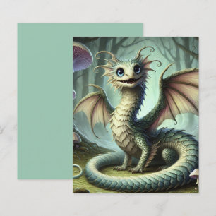 Drache Jabberwocky Niedlich Fantasy Kreatur Kunst