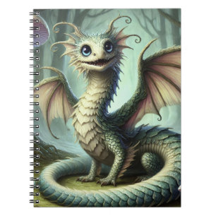 Drache Jabberwocky Niedlich Fantasy Kreatur Kunst Notizblock
