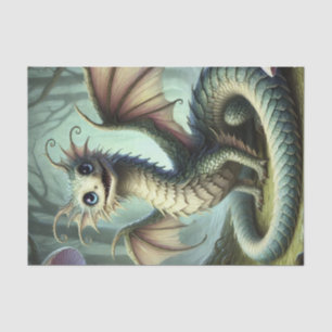 Drache Jabberwocky Niedlich Fantasy Kreatur Kunst Seidenpapier
