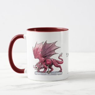 Drache Januars Birthstone - Granat Tasse
