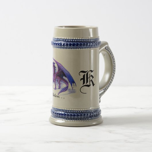Drache K Stein Bierglas (VorderseiteRechts)