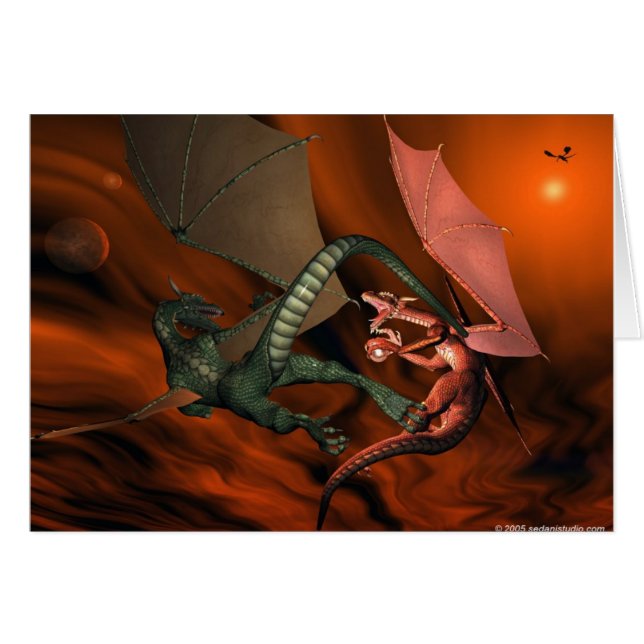 Drache-Kampf (Vorderseite (Horizontal))