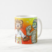 Drache, Karate, meine Mama oh! Cartoon-Tasse Kaffeetasse (VorderseiteRechts)