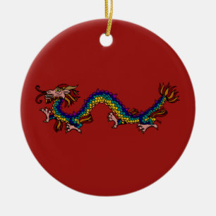 Drache Keramik Ornament