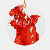 Drache Keramikornament (Vorne)