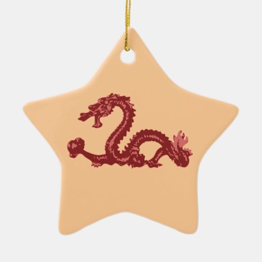 Drache Keramikornament (Vorne)