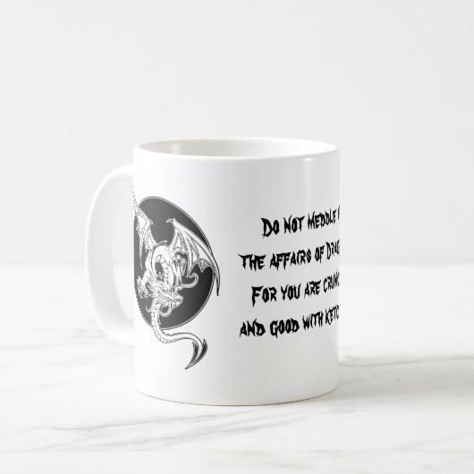 Drache-Ketschup 1 Kaffeetasse (Vorderseite Links)