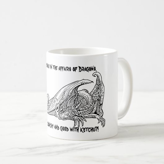 Drache-Ketschup 2 Kaffeetasse (VorderseiteRechts)