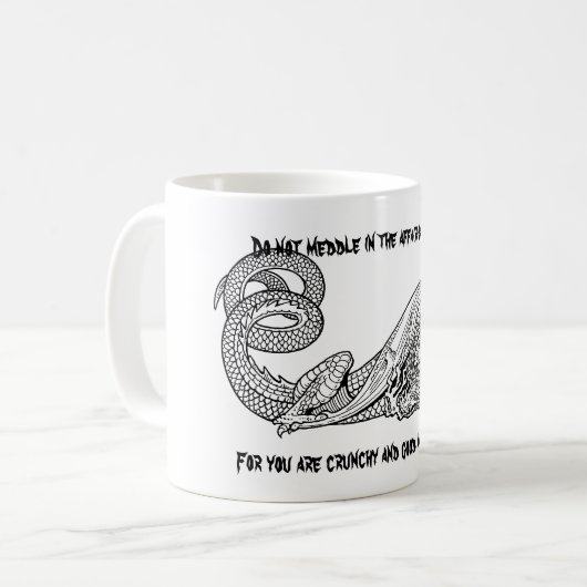 Drache-Ketschup 2 Kaffeetasse (Vorderseite Links)