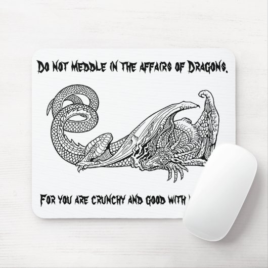 Drache-Ketschup 2 Mousepad (Mit Mouse)