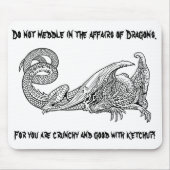 Drache-Ketschup 2 Mousepad (Vorne)