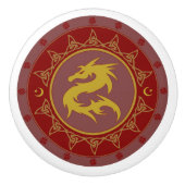 Drache-Knoten 7 Keramikknauf (Vorderseite)