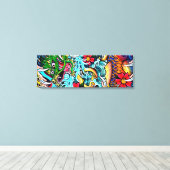 Drache Koi Leinwanddruck (Insitu (Holzboden))