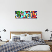 Drache Koi Leinwanddruck (Insitu (Schlafzimmer))
