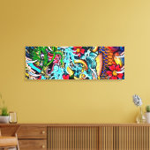 Drache Koi Leinwanddruck (Insitu (Wohnzimmer))