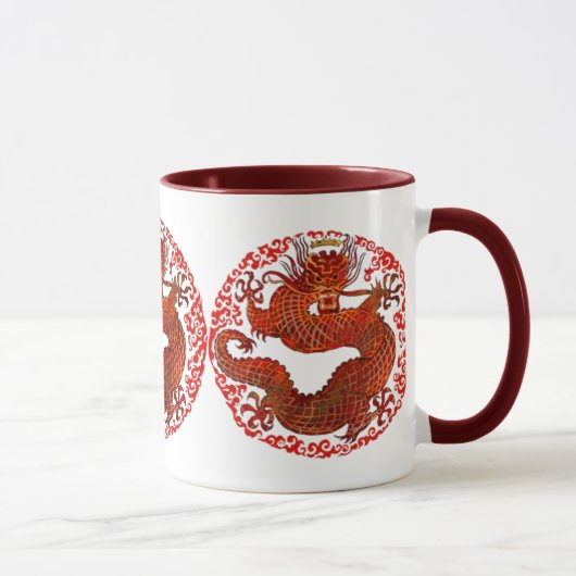 Drache-König Red Mug Tasse (Rechts)