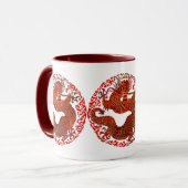 Drache-König Red Mug Tasse (Vorderseite Links)