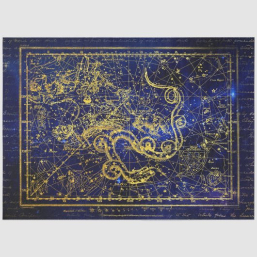 Drache Konstellation Seidenpapier (Vorderseite)