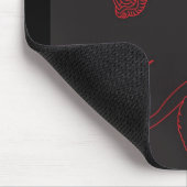 Drache-Kontur Mousepad (Ecke)