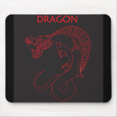 Drache-Kontur Mousepad (Vorne)