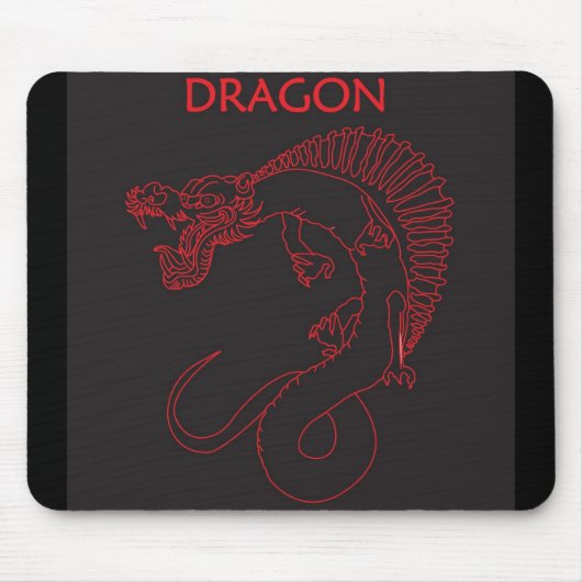 Drache-Kontur Mousepad (Vorne)