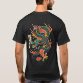Drache Kraft T-Shirt (Rückseite)