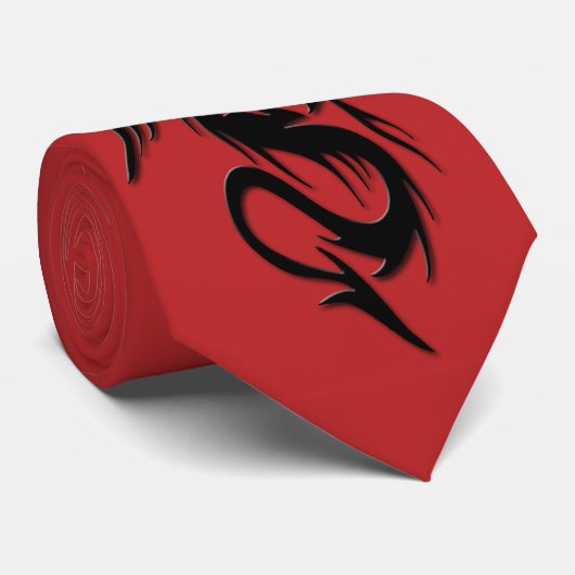 Drache-Krawatte Krawatte (Gerollt)