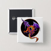 Drache-Kreis Button (Vorne & Hinten)