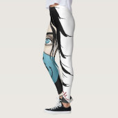Drache-Kriegers-Mädchen Leggings (Links)