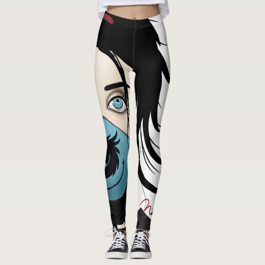Drache-Kriegers-Mädchen Leggings (Vorderseite)