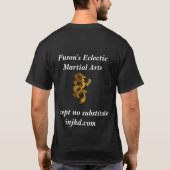 Drache-Kriegskunst-Shirt T-Shirt (Rückseite)
