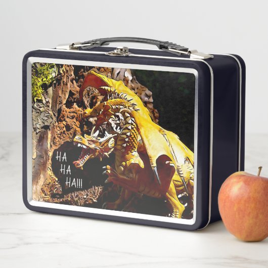 Drache lachen metall brotdose (Beispiel)