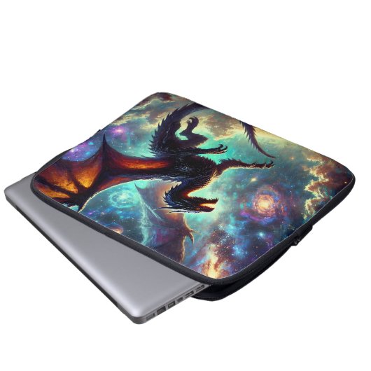 Drache Laptopschutzhülle (Vorne Knopf)