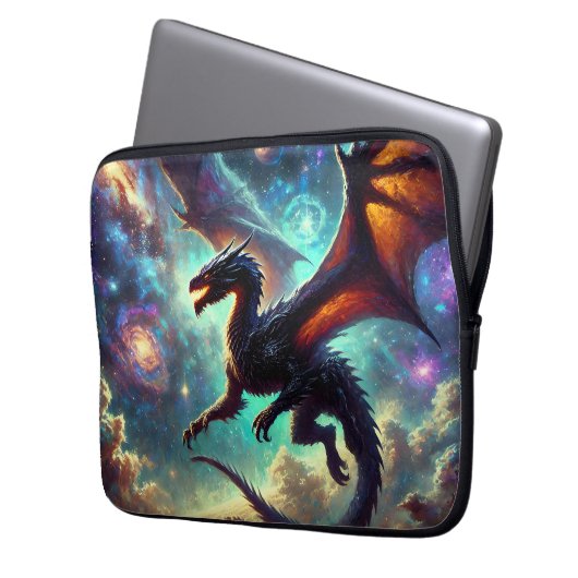 Drache Laptopschutzhülle (Vorderseite Links)