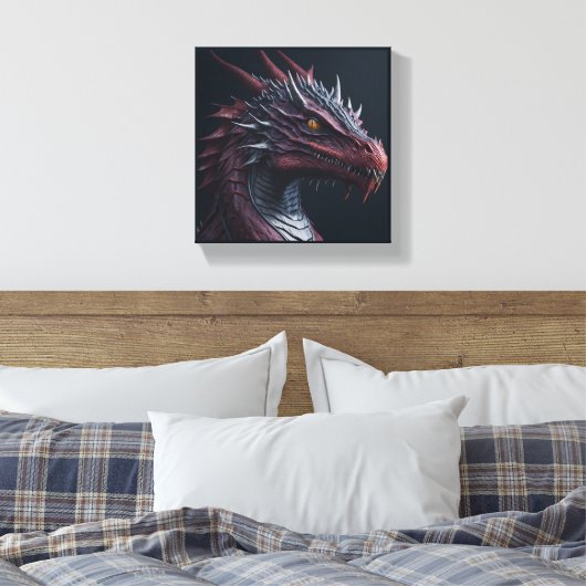 Drache Leinwanddruck (Insitu (Schlafzimmer))