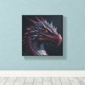Drache Leinwanddruck (Insitu (Holzboden))