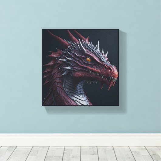 Drache Leinwanddruck (Insitu (Holzboden))