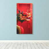 Drache Leinwanddruck (Insitu (Holzboden))