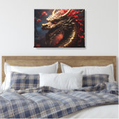 Drache Leinwanddruck (Insitu (Schlafzimmer))
