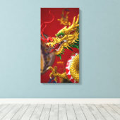 Drache  leinwanddruck (Insitu (Holzboden))