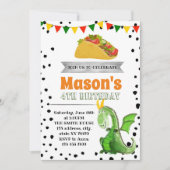 Drache-Liebe Tacos-Party Einladung (Vorderseite)