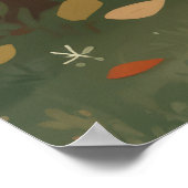 Drache liest Kinderzimmer-Fantasy-Geschichtenbuch Poster (Ecke)