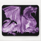 Drache lila Vorlagenmousepad Mousepad (Vorne)