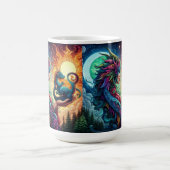 Drache Magie Fantasy Welt Kaffeetasse (Mittel)