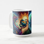 Drache Magie Fantasy Welt Kaffeetasse (Vorderseite Links)