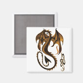 Drache Magnet (Vorderseite/Rückseite)