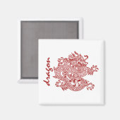Drache Magnet (Vorderseite/Rückseite)
