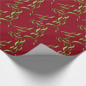 Drache-Maßband-abstrakter grüner Wind Geschenkpapier (Ecke)